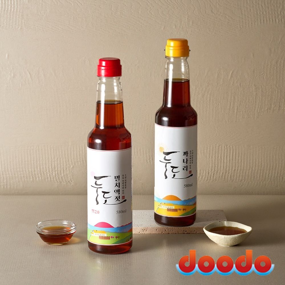 두도 두도 멸치액젓 580ml 까나리액젓 580ml 3년숙성 프리미엄 원액 혼합 2호B 단체 명절 선물