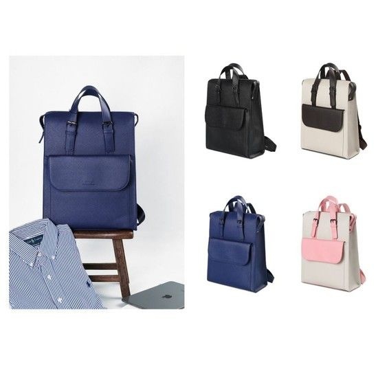 올블랙 여자책 백 커플 가방 감성 학생 데일리 패션백팩  여자책가방  학생가방  심플백팩