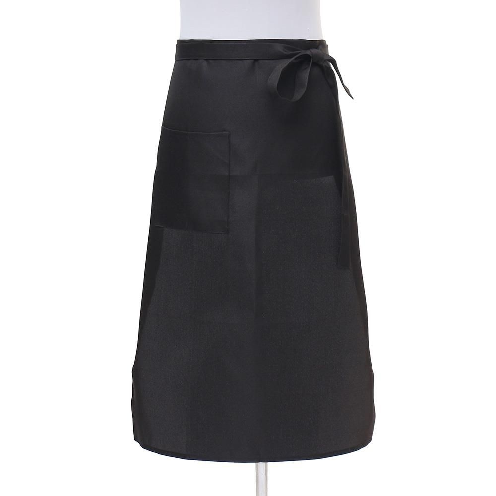 [(주)Tree]알바생 돌려묶는 검정색 긴 허리앞치마 꽃가게 여성용 카페앞치마