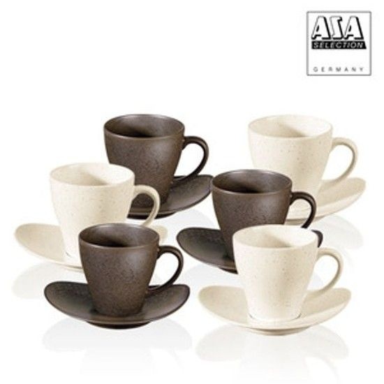 아사셀렉션 감각적인 쿠바 커피잔 6인세트 빈티지찻잔 빈티지커피잔 심플컵 감성찻잔 빈티지접시