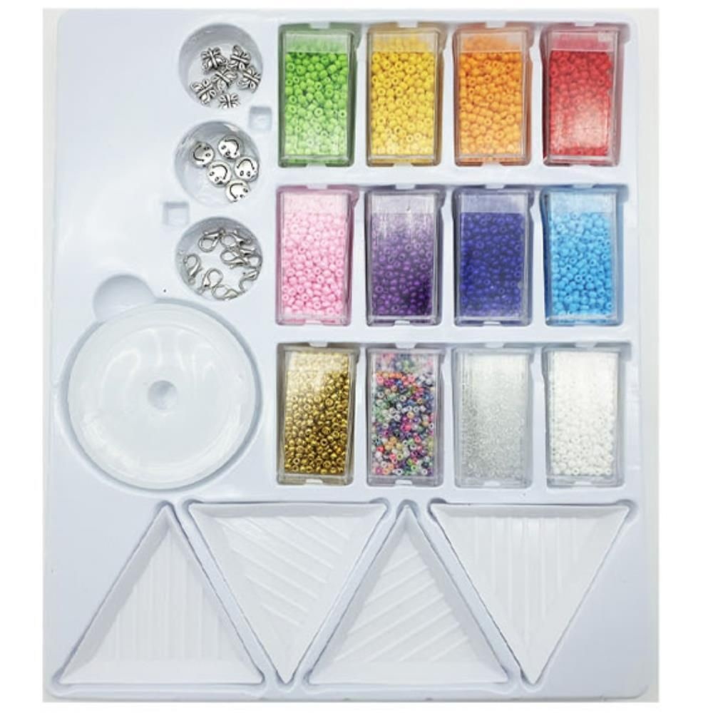 팔찌 목걸이만들기 칼라구슬 장식세트 보석장난감 겨울방학