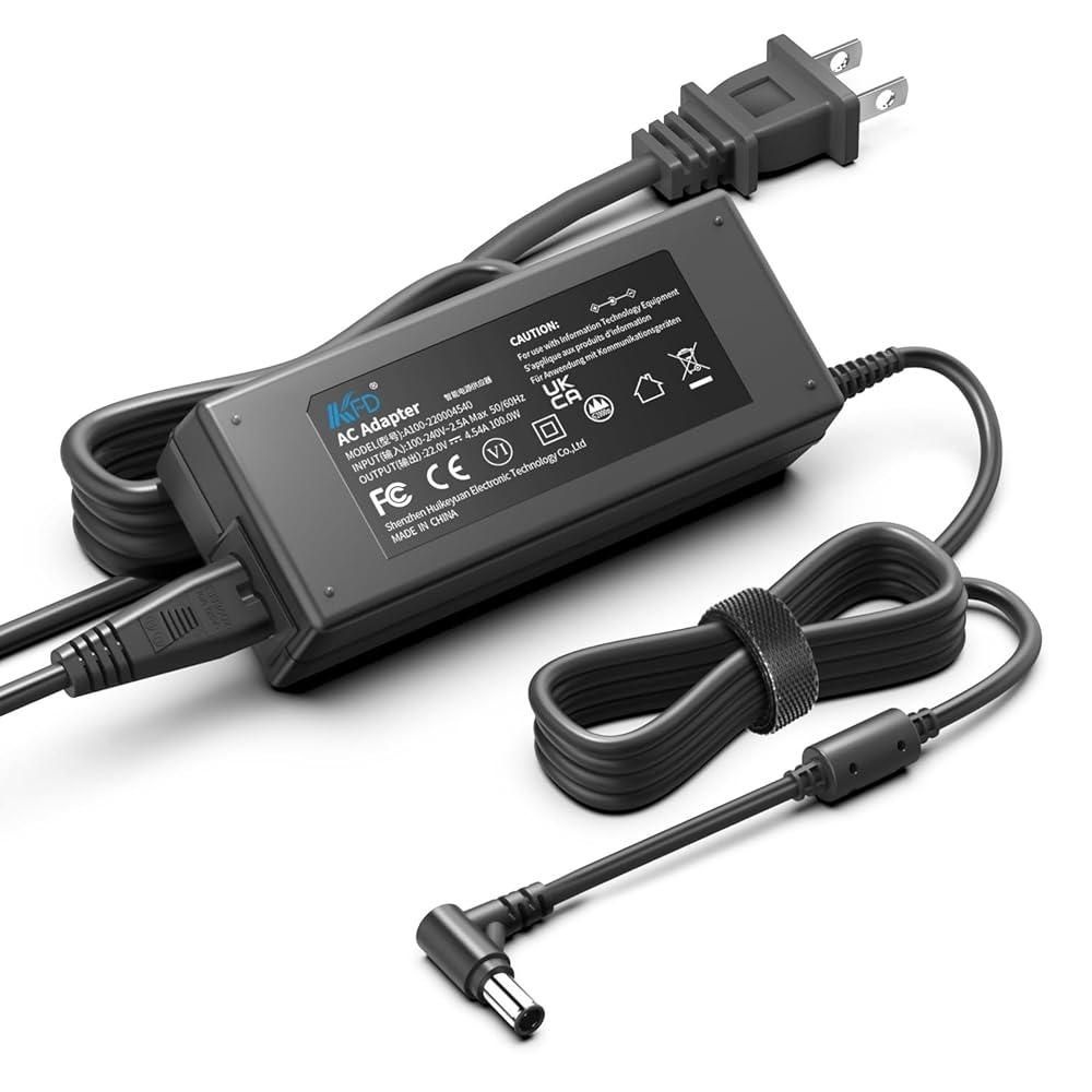 [해외] KFD 22V AC DC 어댑터 충전기 삼성 오디세이 G7 LC32G75TQSNXZA LC32G73TQSRXXU LC27G75TQSRXXU G6 LS32BG650EUXXU S34E790C S29E790C C27HG70용 L