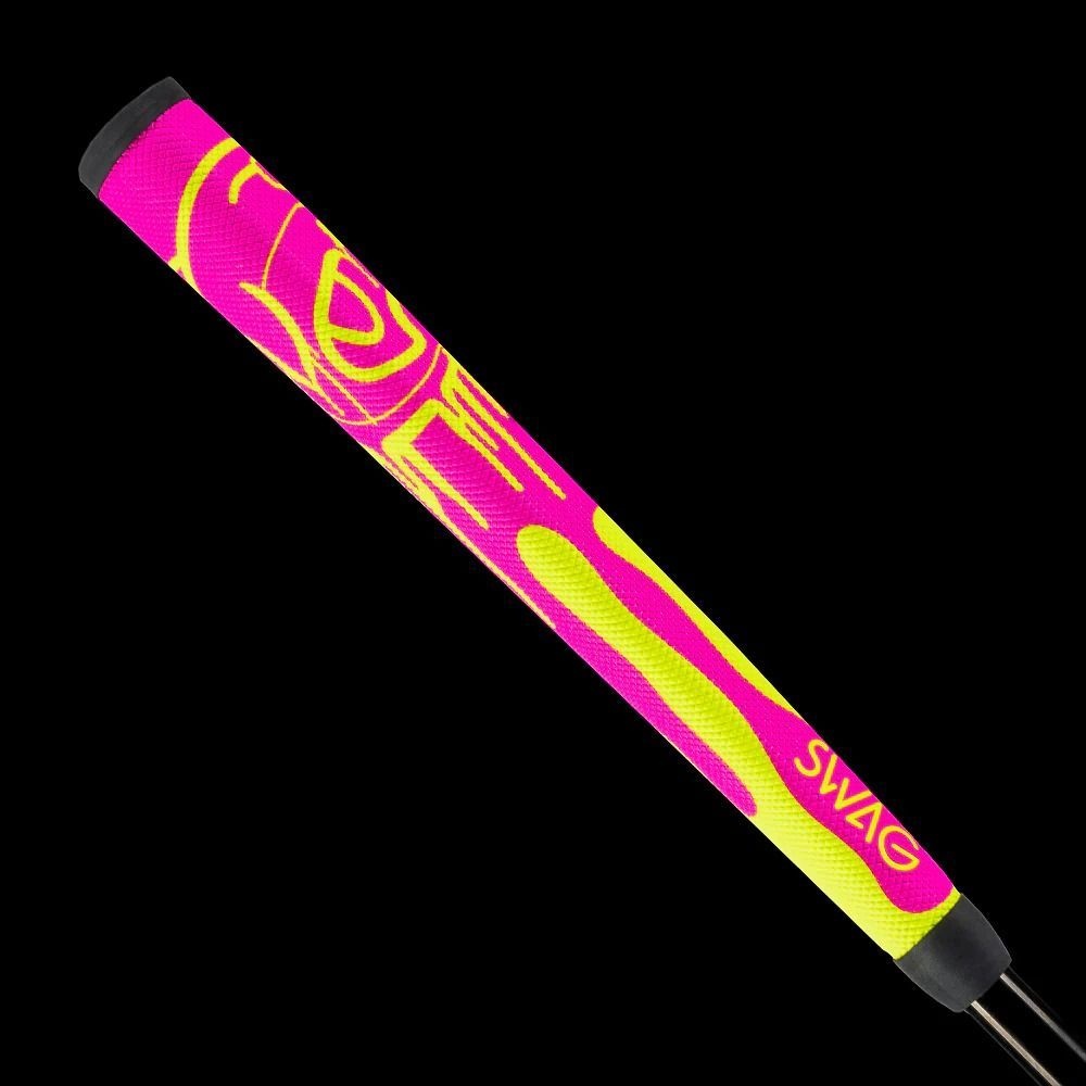 [해외] SWAG GOLF 퍼터그립 Neon Pink Dripping Flipper Midsize Putter Grip