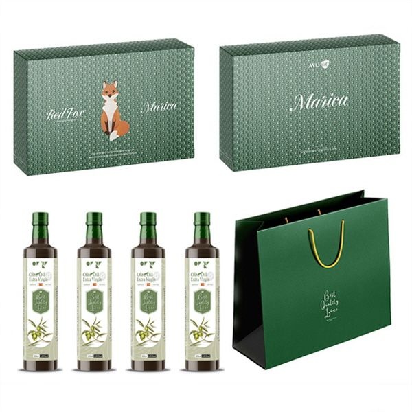 [선물세트] 레드폭스 (엑스트라버진 올리브유 250ML*4EA)+쇼핑백 증정