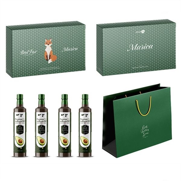 [선물세트] 레드폭스 (엑스트라버진 아보카도 250ML*4EA)+쇼핑백 증정