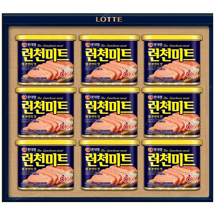롯데 런천미트 특호 x3세트/ 선물세트 햄통조림 명절 추석 설 단체 연말