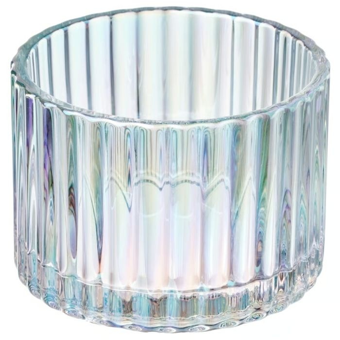 이케아 투명펄 유리 양초홀더 캔들 5cm 레펠비에르크