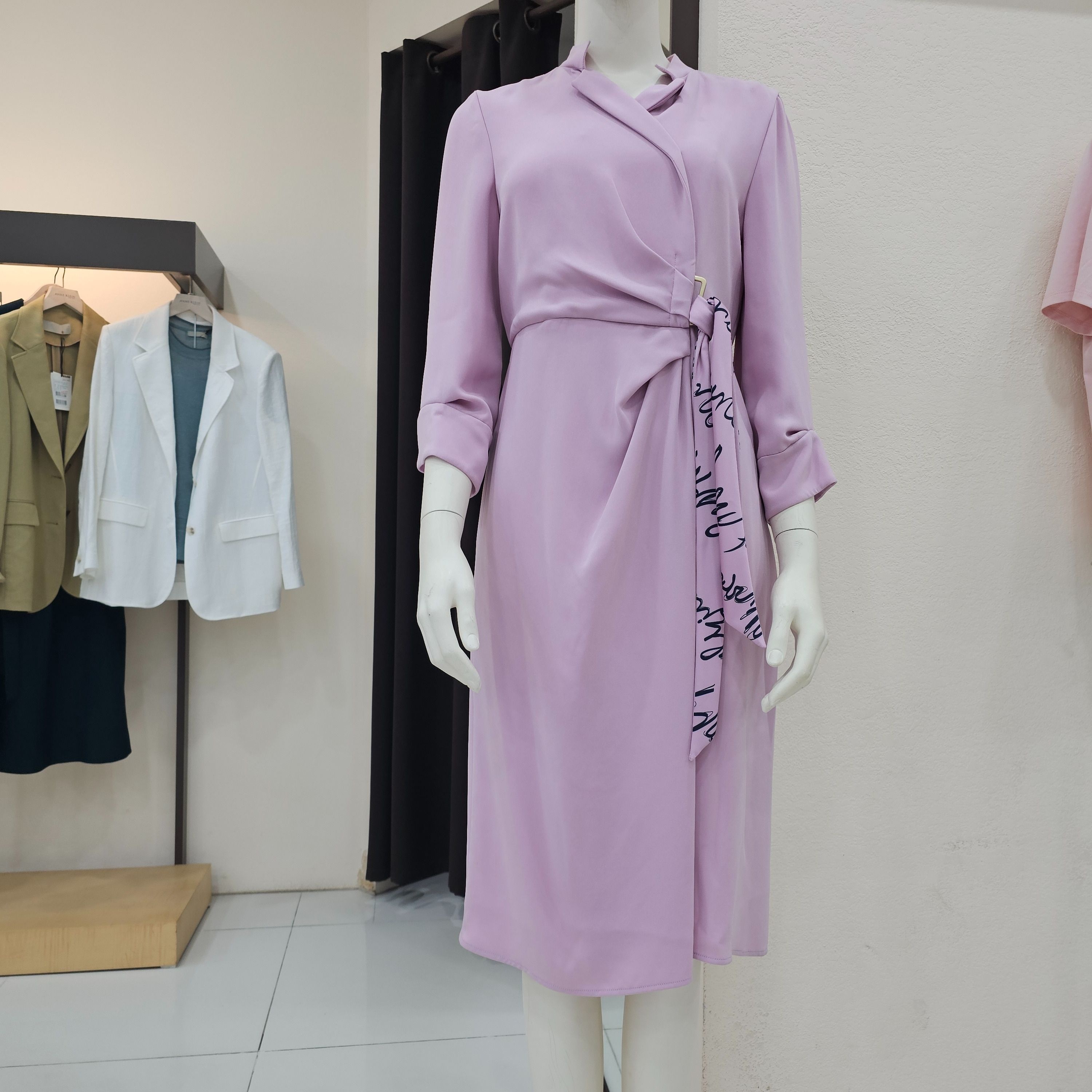 앤클라인 [모다아울렛][앤클라인]스카프 포인트 원피스 AX2C1OP0070 순천점