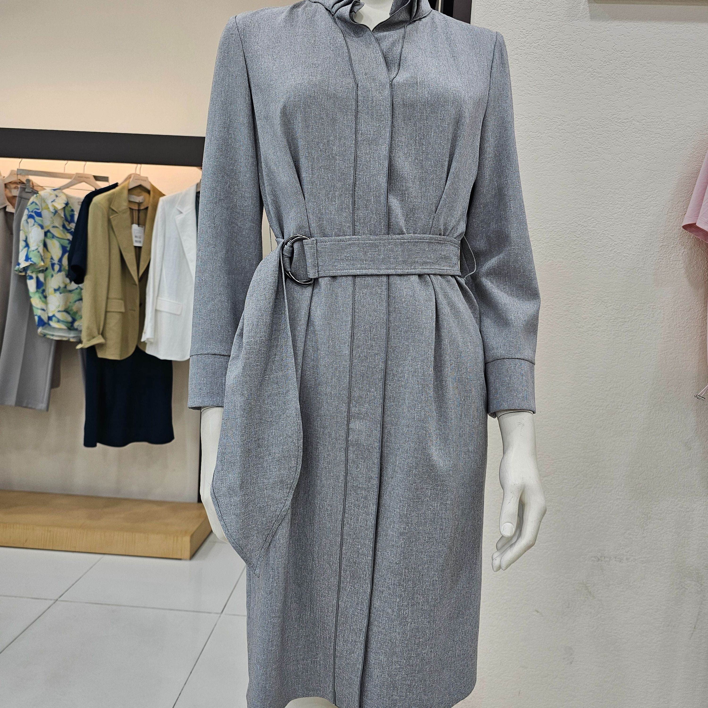 앤클라인 [모다아울렛][앤클라인]넥 셔링 벨트 원피스 AX2C1OP0039 순천점