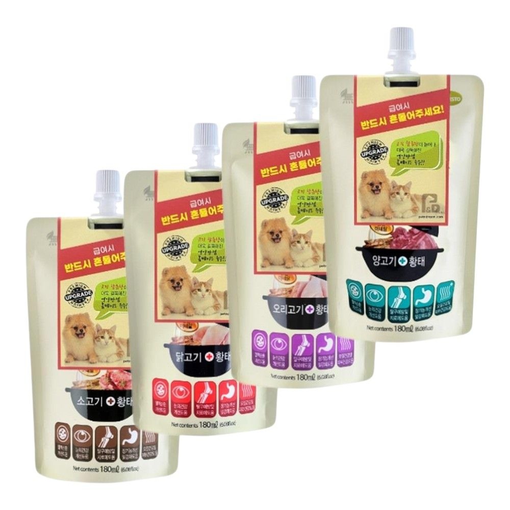 NO 첨가제 고양이 황태 고기 스프 육수 180ml 2EA 영양 인기있는 집사선물