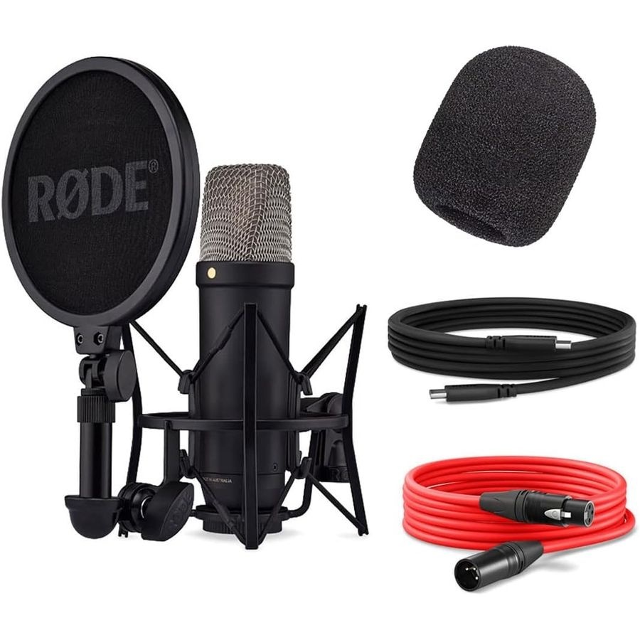 상세설명 참조 [해외] 로데 RODE NT1 5세대 XLR USB 마이크 킵드럼 WS2 팝필터포함 레코딩 팟캐스트