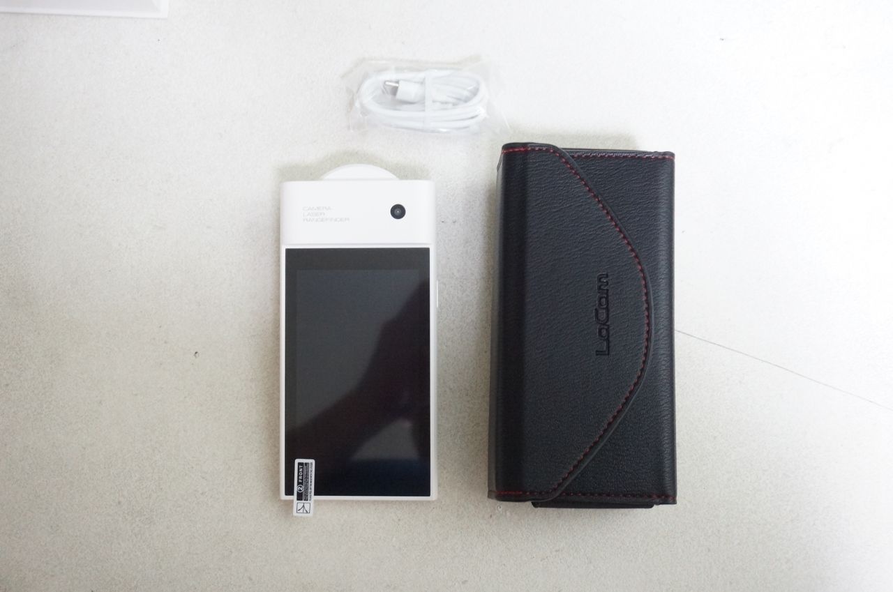 레이캠 LaCam 풀터치 LCD 레이저 거리측정기 구성품 포함