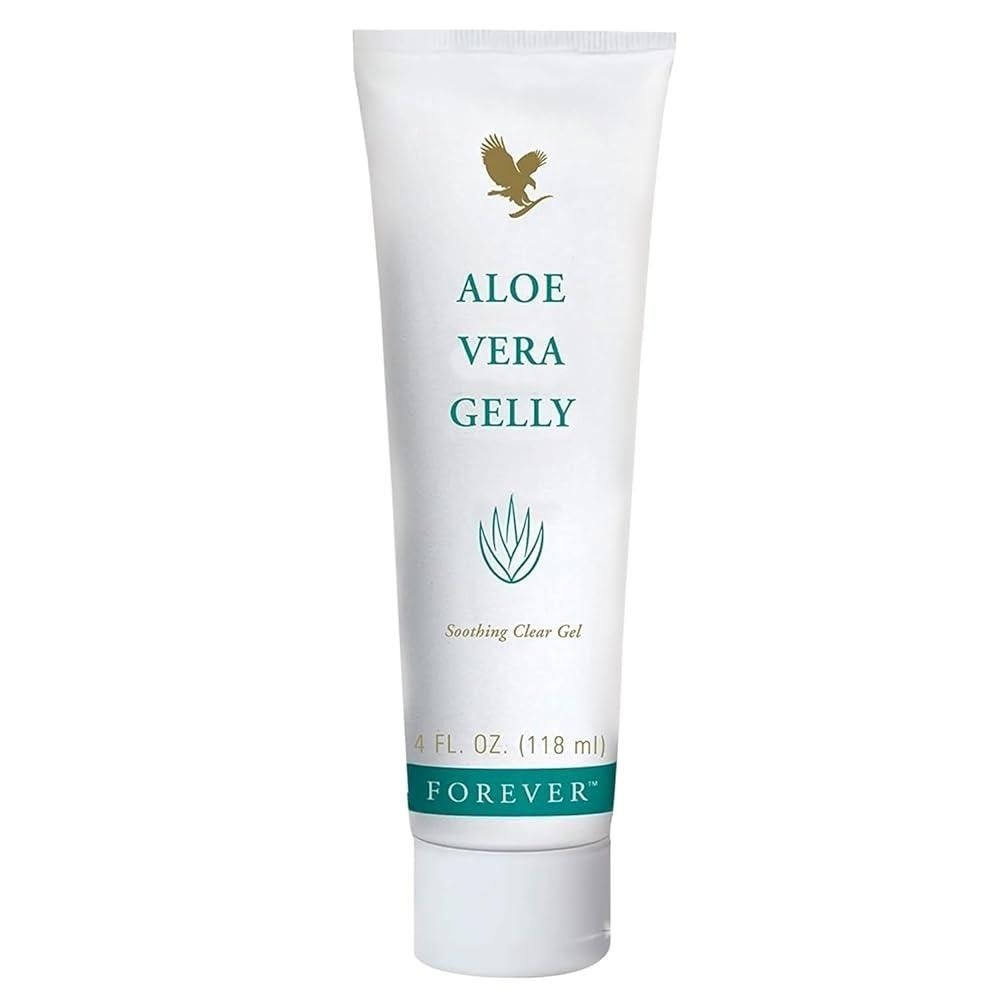 Forever Living Products [해외] Forever Living - 알로에 베라 젤 - 피부를 진정시키고 촉촉하게 해주는 순수 알로에 젤, 얼룩 방지 및 빠른 흡수, 비건