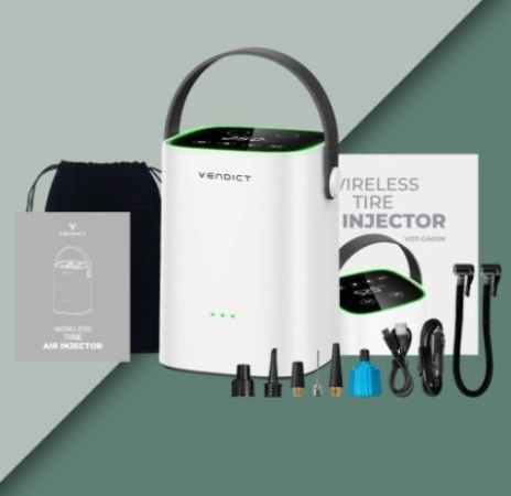 [롯데백화점]  벤딕트 타이어 공기압 주입기 공기 바람 자동차 차량용 바퀴 휴대용