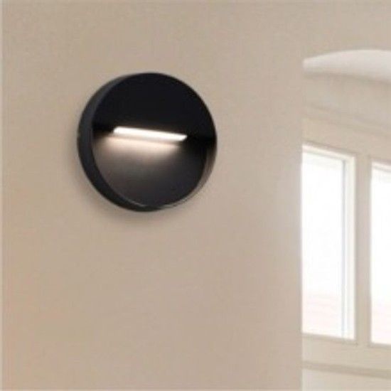 LED 에코 케바 원형 벽등 5W IP54 주백색 플리커프리 자재