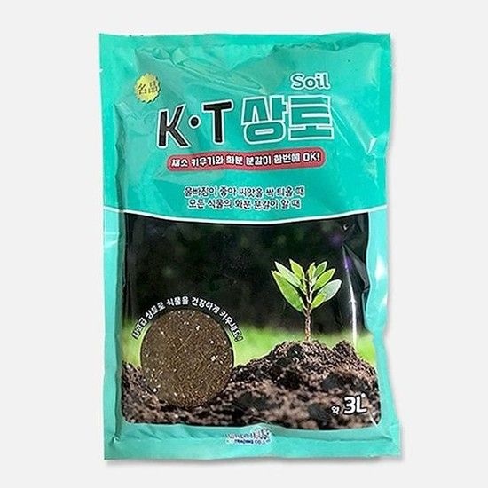 상품상세참조 KT 상토 3L 상토 비료 분갈이 퇴비 미생물비료 원예용 원예용비료 미생물 CU 일반