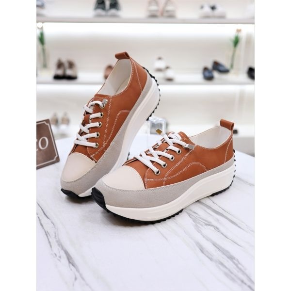 시크앤코 [하프클럽]시크앤코 리비드 소가죽 밴딩 5cm 키높이 스니커즈 CNC22S1563