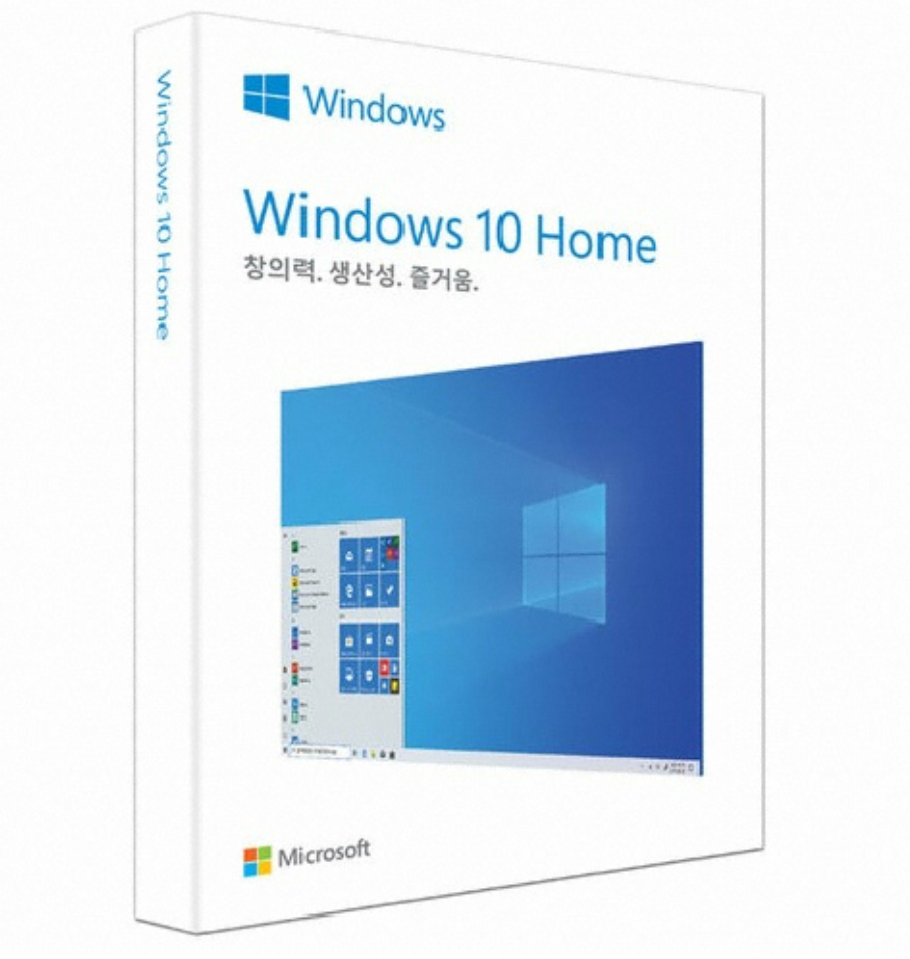 마이크로소프트 윈도우 10 홈(Windows 10 Home) 처음사용자용 한글 FPP 정품 USB 박스패키지