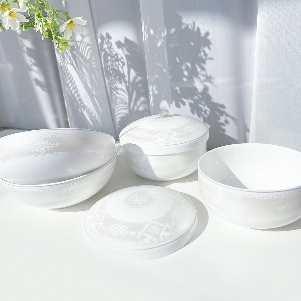 [롯데백화점] 한국도자기 [무료예단포장] 본차이나 레이스 단반상기 4(6)p