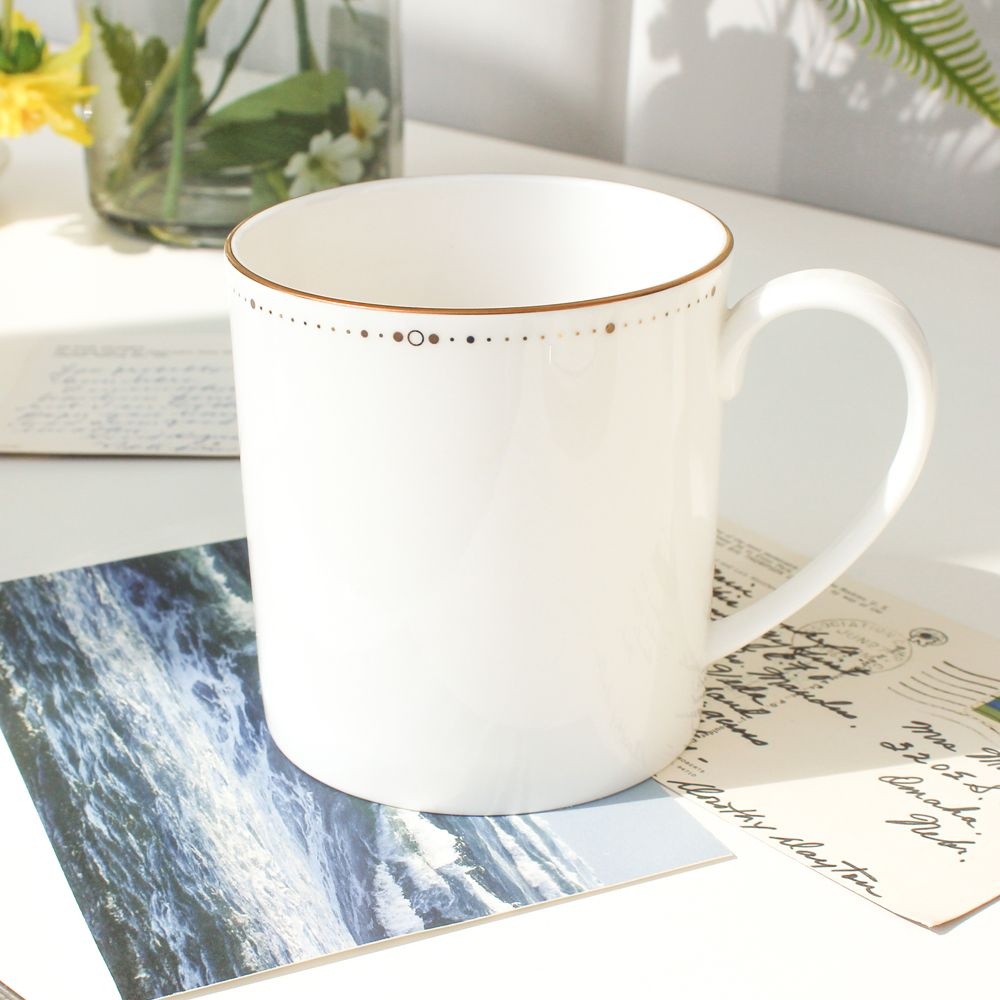 [롯데백화점] 한국도자기 본차이나 골드위시스 머그 2인세트 2P 350ml LE1217111479