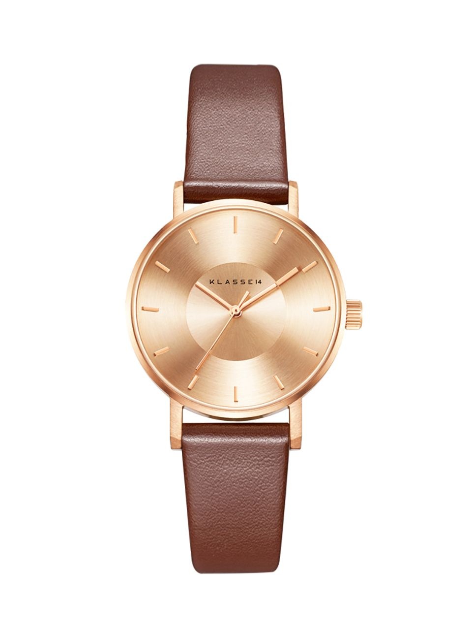 [롯데백화점] 마션틴트 클라쎄14 VOLARE ROSE GOLD BROWN 36mm VO14RG002W