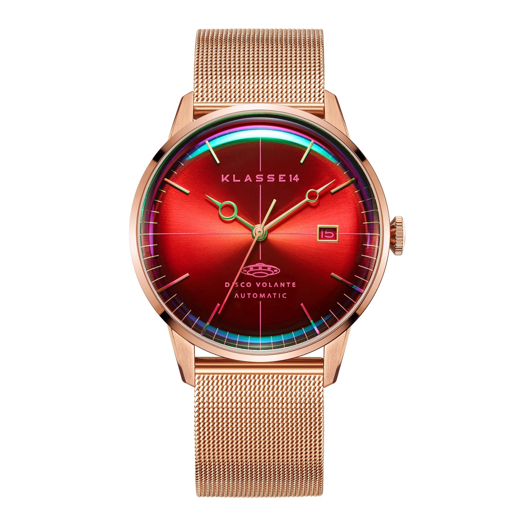[롯데백화점] 마션틴트 클라쎄14 DISCO VOLANTE STARDUST ROSE GOLD MESH 40mm WDI19RG006M