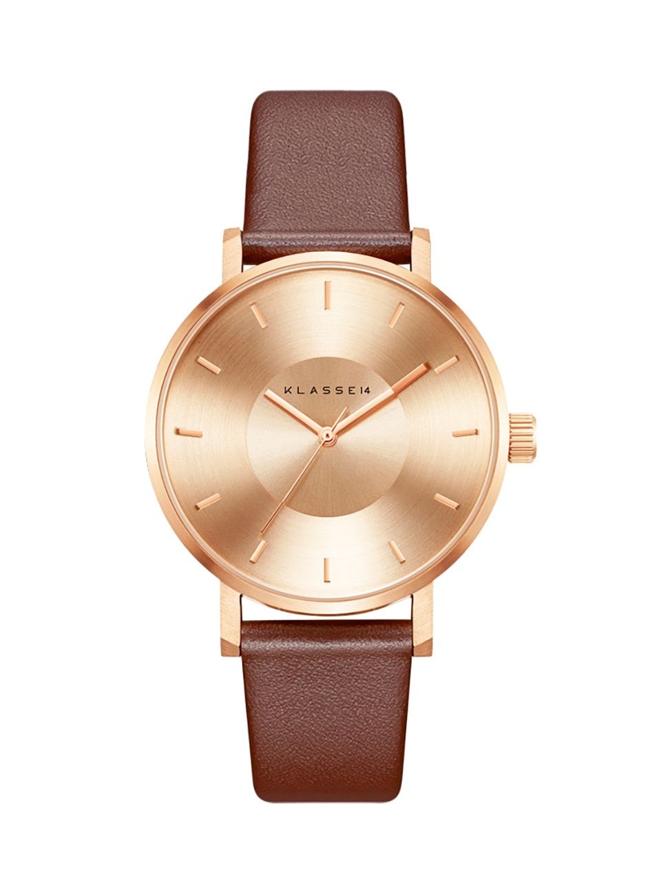 [롯데백화점] 마션틴트 클라쎄14 VOLARE ROSE GOLD BROWN 42mm VO14RG002M