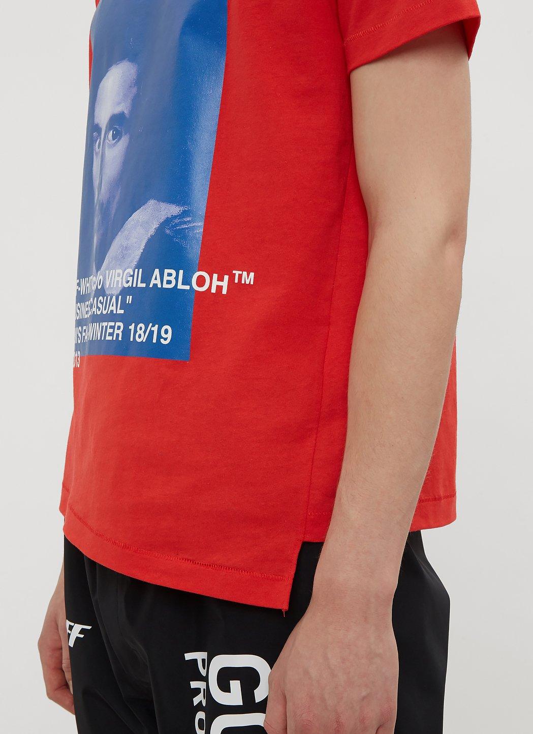 오프화이트 18 F/W 오프화이트 BERNINI 스플라이스 티셔츠 OMAA032F181850112030 B0111780943