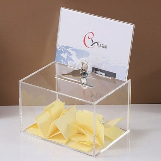 상품상세참조 에이치플러스몰 투명 아크릴 설문지 의견 수집함 행운권추첨함 선거용품 아크릴투명박스