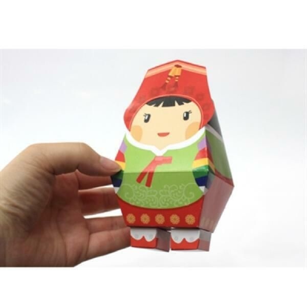 (현대Hmall) 아트박스/DNA디자인스튜디오 [DNA PaperToy] 귀여운 앙지 페이퍼토이 / 디지앙지 / 한복 / 한옥 / 전통