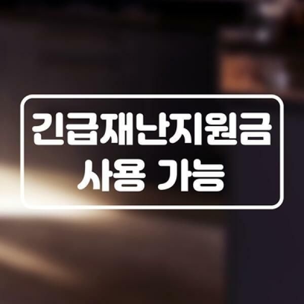 (현대Hmall) 아트박스/우아한 달팽이 카페 매장 식당 긴급재난지원금 사용가능 안내 스티커