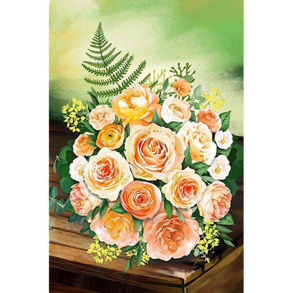 (현대Hmall) 아트박스/퍼즐사랑 아리따운 꽃다발 (패브릭형) 보석십자수 40x60