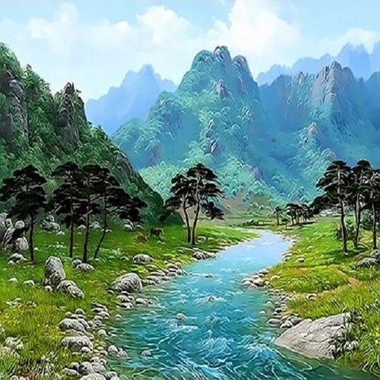 /아이윙스 피포페인팅 Q3425 여름테마시리즈 DIY명화그리기세트