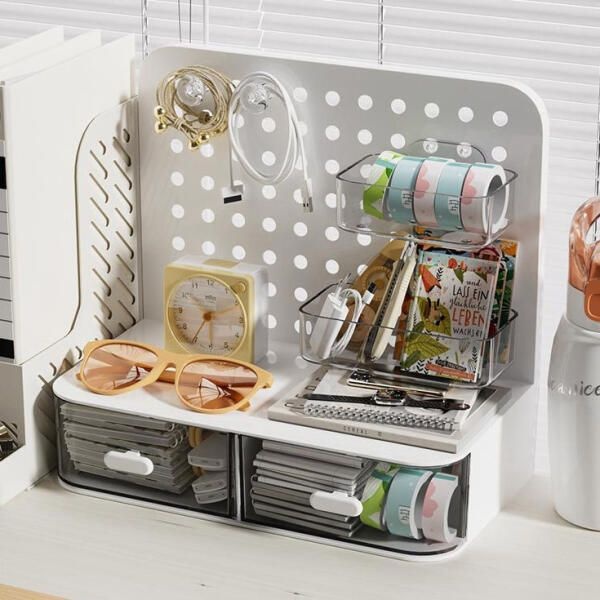 아트박스/예은 타공 책상 수납 정리함 화장대 화장품 수납함 서랍장