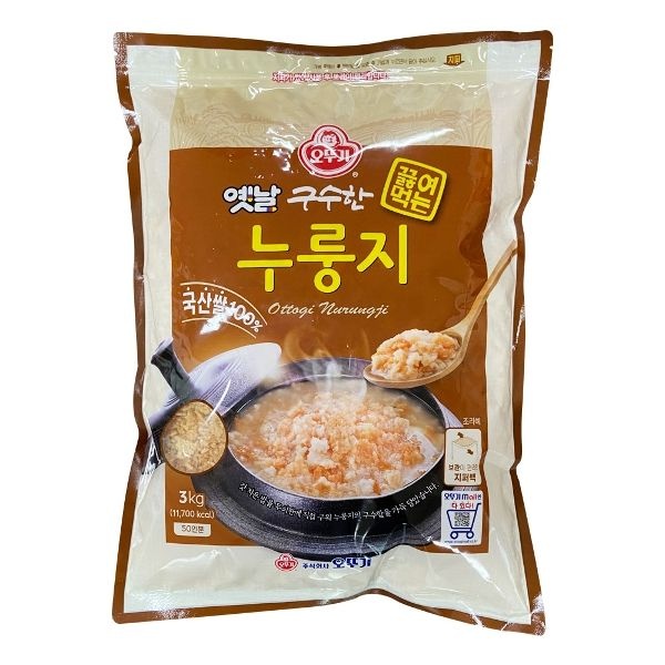오뚜기 옛날 구수한 끓여 먹는 누룽지 (국산) 3kg 2개