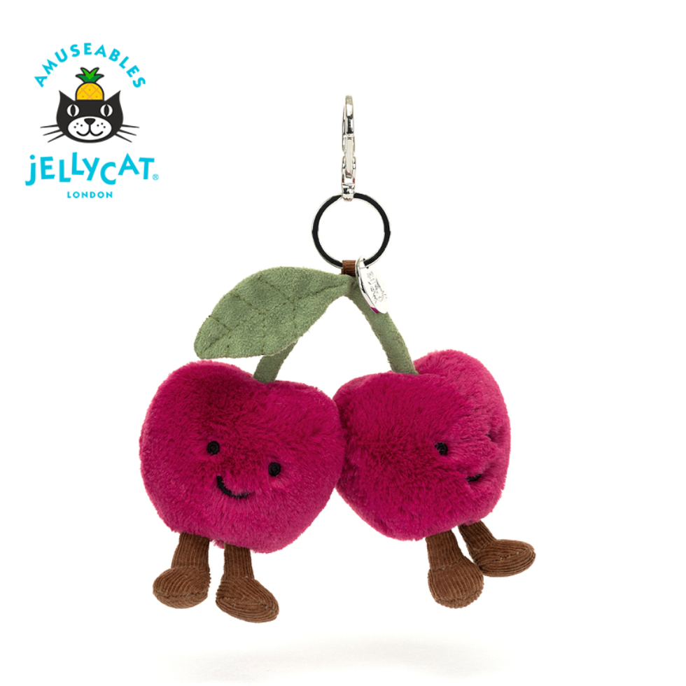 [해외] 젤리캣 체리인형 가방고리 키링 Jellycat 장식 키홀더