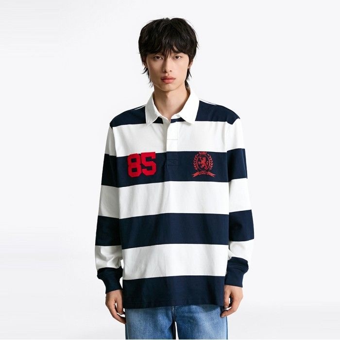 타미진스 [공식] 스트라이프 럭비 티셔츠 T32F7TKT55TMT1C1G