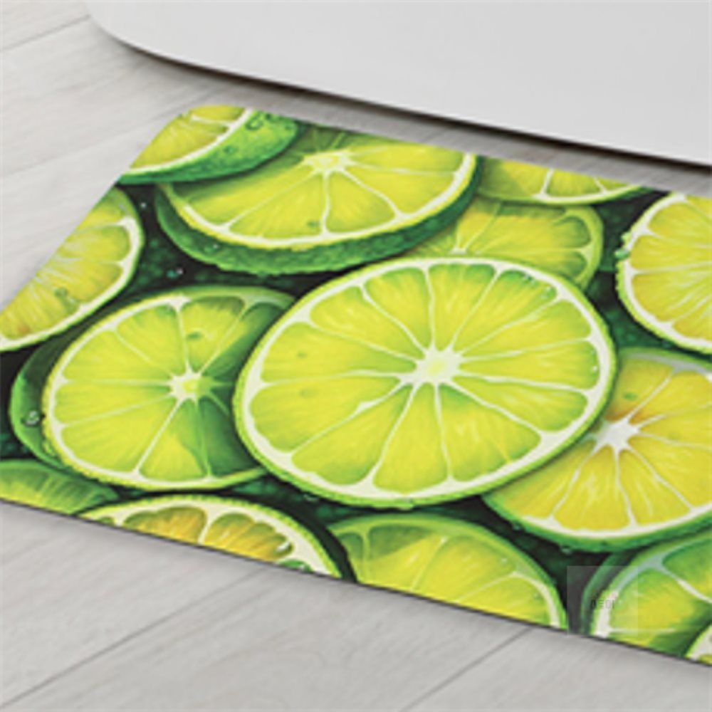 초이스마켓협력사 초이네 초흡수 소프트 규조토 발매트 (라임) 물기흡수매트 부드러운발매트 욕실발매트