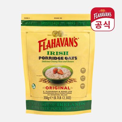 [플라하반 공식수입원] 포리지 오트밀 파우치 350g