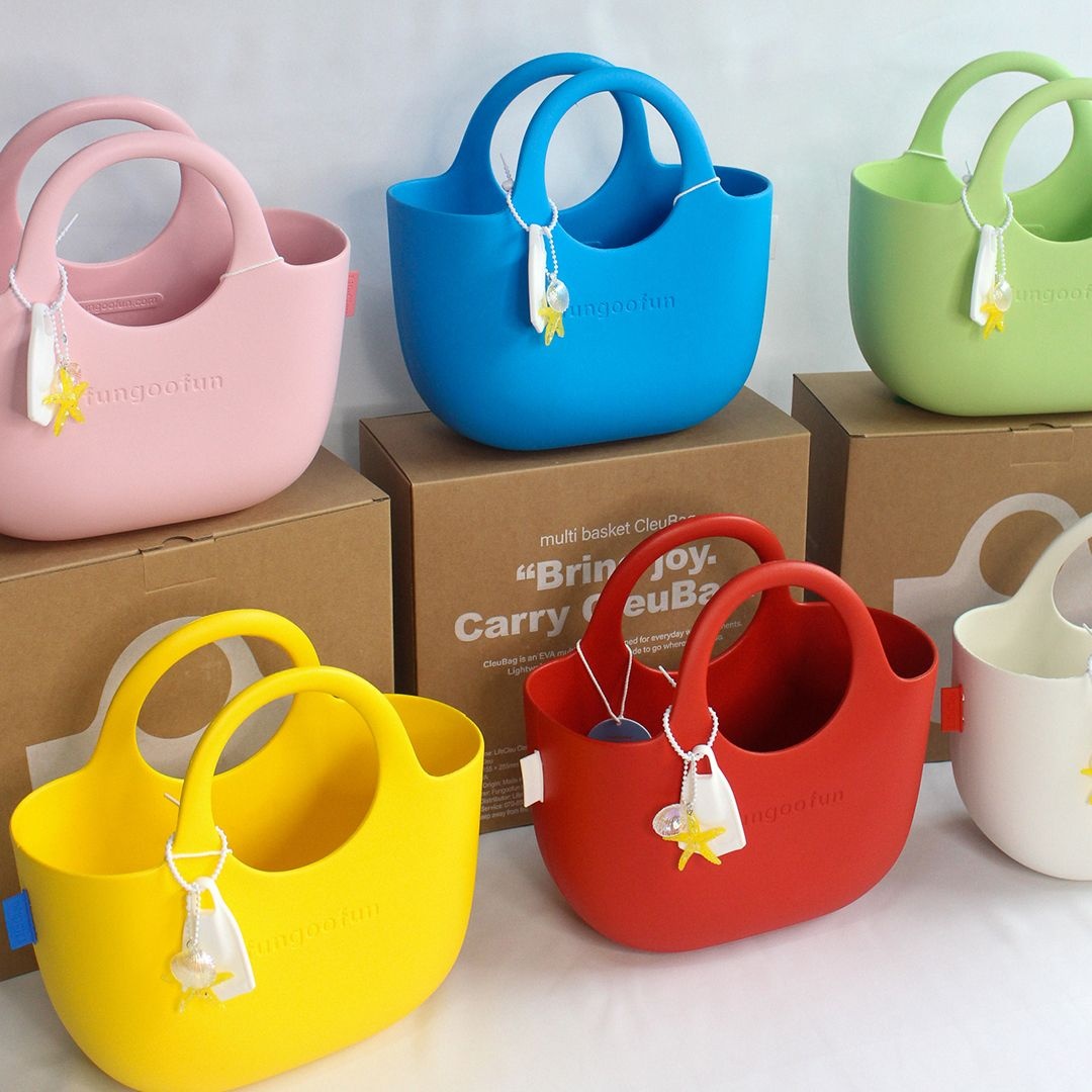 [라이프클루협력업체][오늘출발] 수영 가방 방수 실리콘 비치백 목욕 바구니 수영장 물놀이 용품 생존 수영복 스윔백