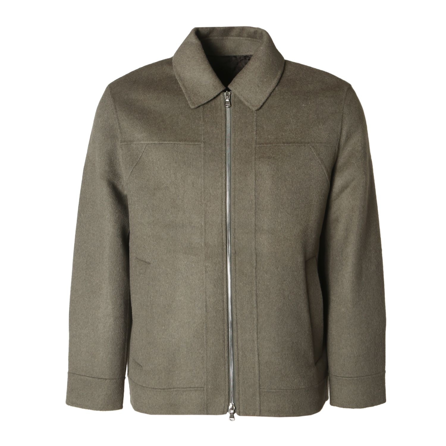 24 FW 남자추동점퍼 핸드메이드 울 캐시미어 멜란지그레이 점퍼 IIU53 DK4465