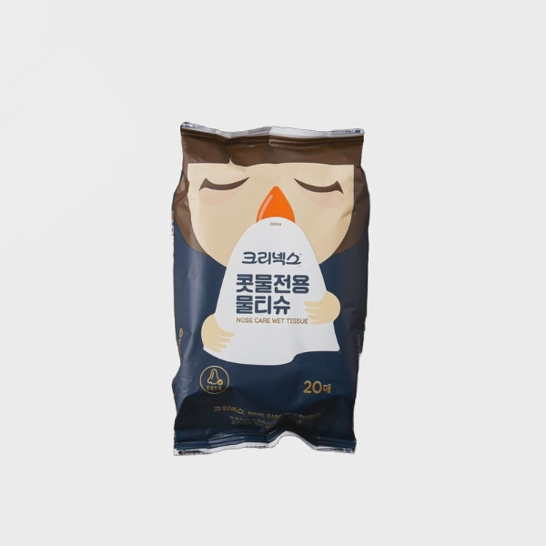크리넥스 콧물전용 물티슈 20매 10개 아기 업소용 일회용