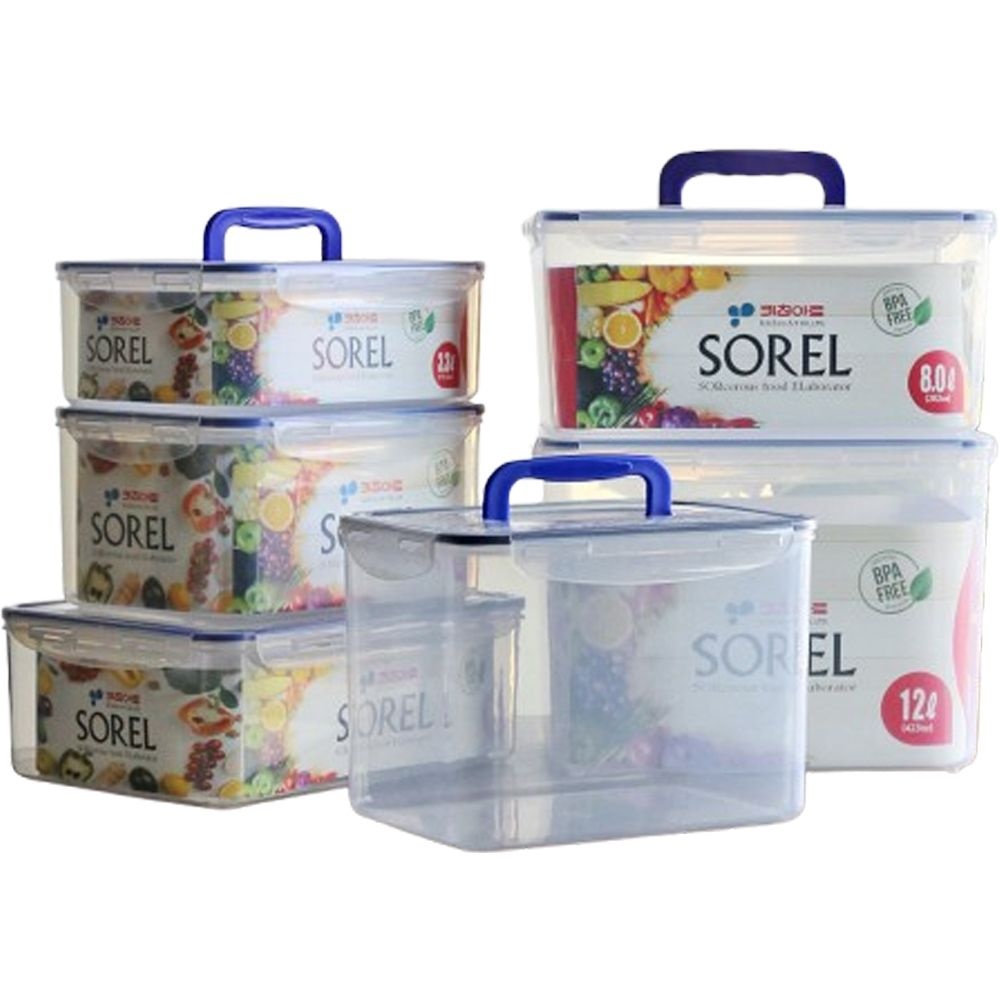 키친아트 투명 김치통 손잡이 냄새안나는 장아찌 파김치 업소용 0.5-12L 대형 밀폐 용기 키친아트