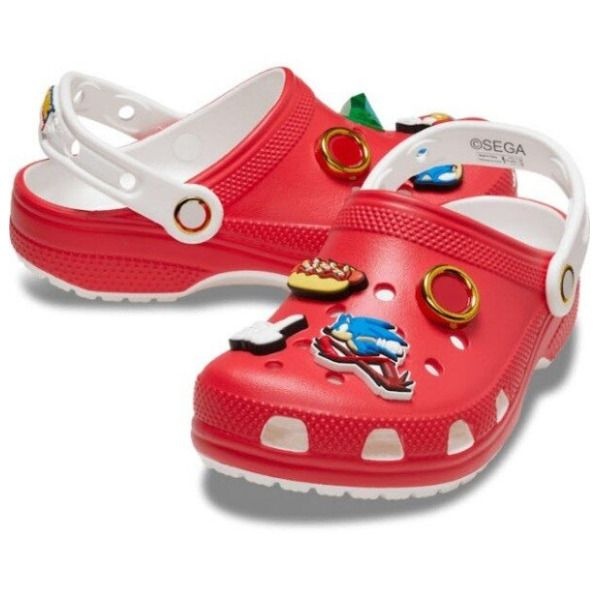 [크록스 (패플)] [크록스]크록스키즈슬리퍼 샌들 TQJ 209278-610 SonicTheHedgehog Cls Clg T Red