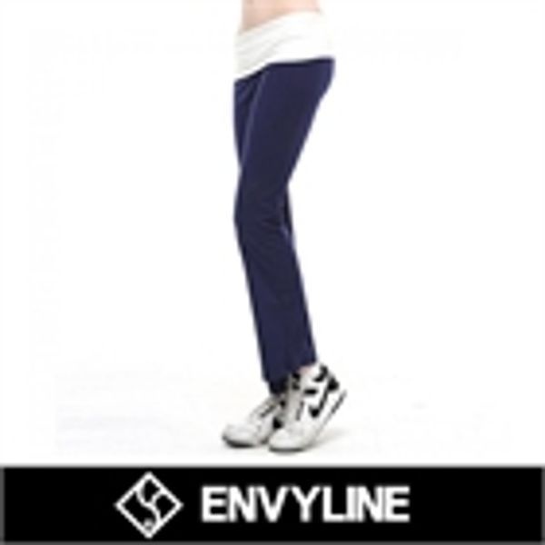 엔비라인 [하프클럽]TR롱 슬림부츠컷 팬츠 N-3B908 네이비아이보리 휘트니스복/트레이닝복/헬스복/요가복/운동복