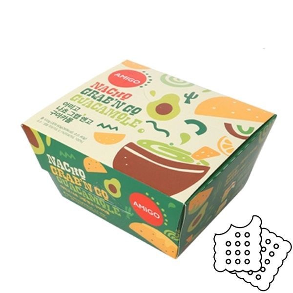 [하프클럽]아미고 나쵸그랩앤고 구아카몰 100g(초록), 12개