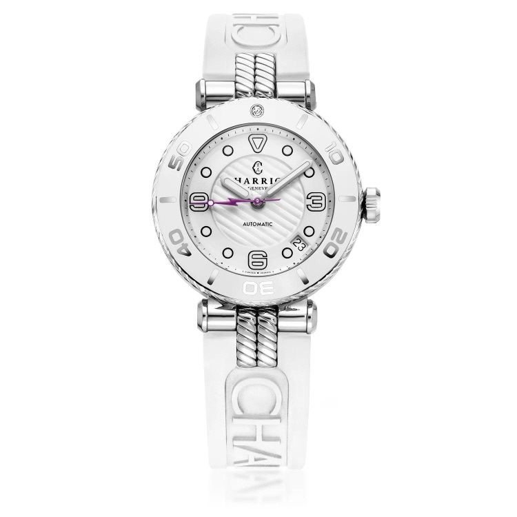 [롯데백화점] 샤리올 내비게이터 서프 오토매틱 루미노바 마더오브펄 러버밴드 36mm SF36AWS.143.001 LE1220150194