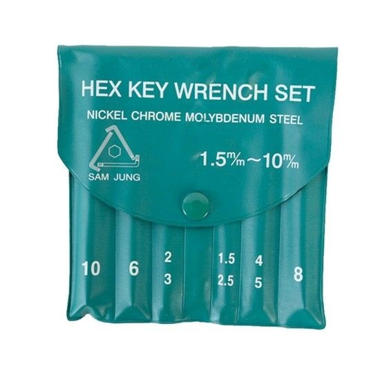 삼정정밀 L렌치세트(SCM) 9P(1.5~10mm) H-9P 1SET