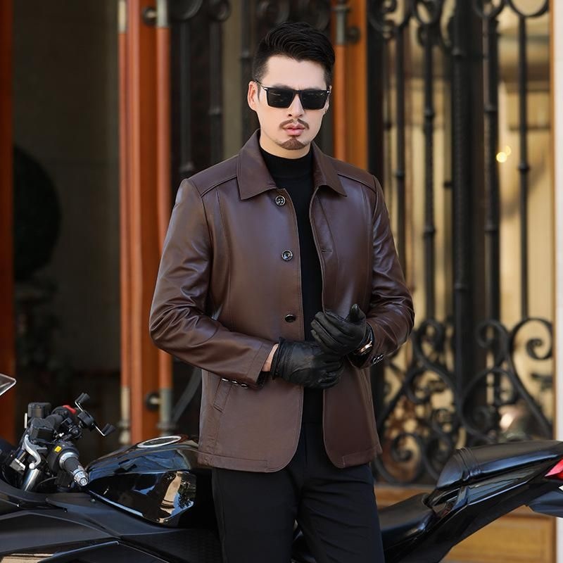 [해외] 레자X 진짜 가죽재킷 진피 남자 가을 중년 청년 양피 자켓 점퍼 존멋 간지 터프가이 상남자