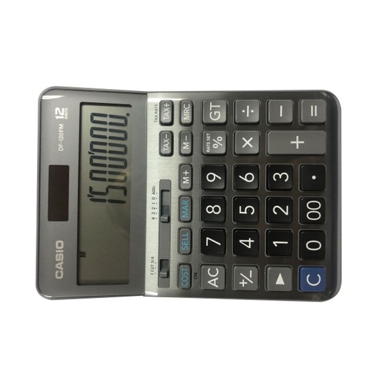 전자계산기 12자리(구DF-120BM)그레이 32.6x126.5xH179.5mm DF-120FM